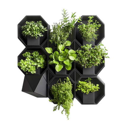 Mopla Artisan Ceramic Planter - Hand-Glazed Reactive Finish - Organic Texture - Nordic Interior Decor - 8 Inch Modern Pot